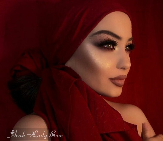 بالصور| مكياج سهرة بسيط وناعم يتناسب مع الحجاب 