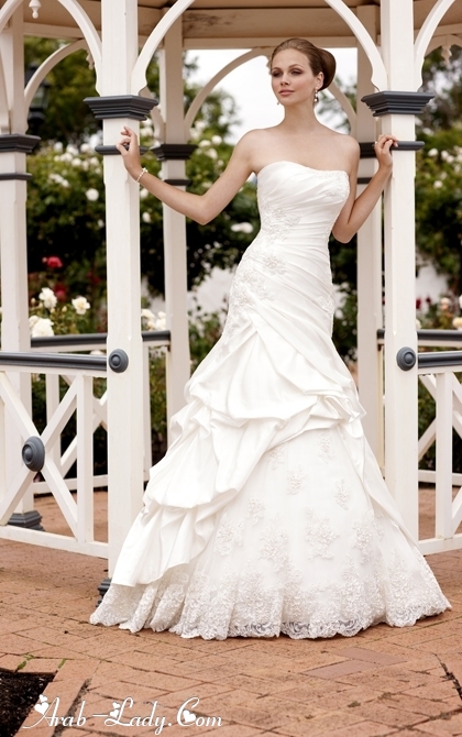 أحدث تشكيله لفساتين الزفاف لصيف 2013