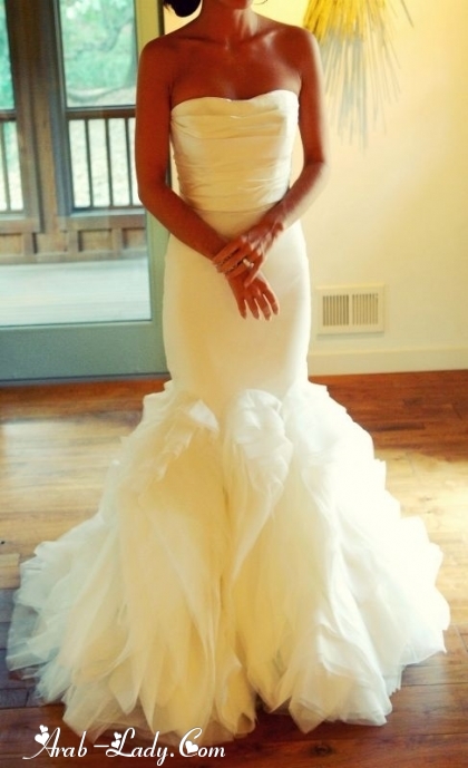 تألقي في يوم زفافك بهذه الفساتين الرائعه