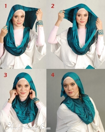 بالصور .. طريقة لف الحجاب بأكثر من شكل