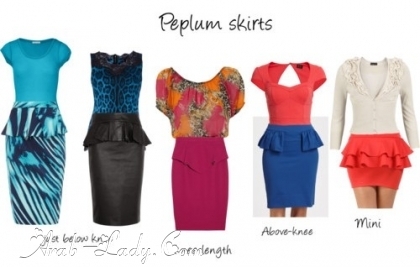 موضة أزياء الـ Peplum