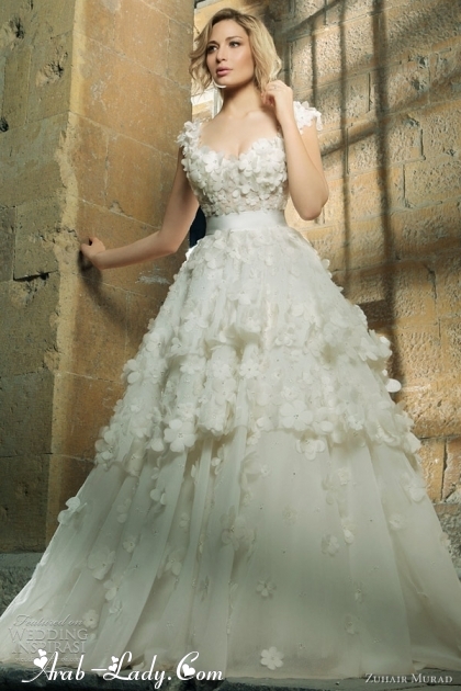 أجمل فساتين الزفاف للمصمم العالمي زهير مراد
