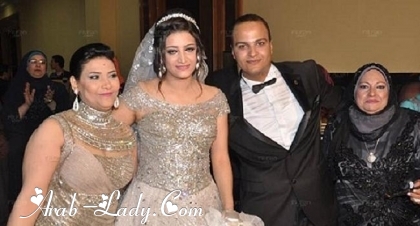 ابنة الفنانة بدرية طلبة فى زفافها