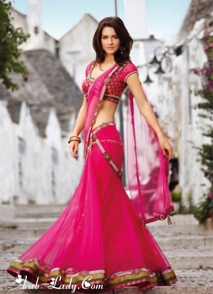 أجمل الأزياء الهندية لإطلالة أنثوية جذابة
