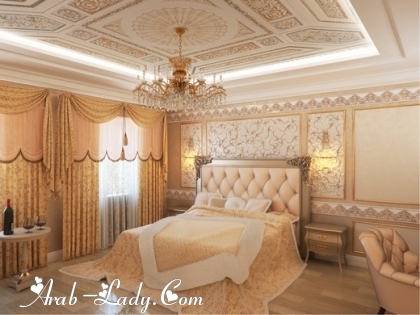 أفخم ديكورات غرف النوم الملوكية