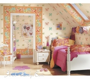 غرف النوم و أوراق الجدران