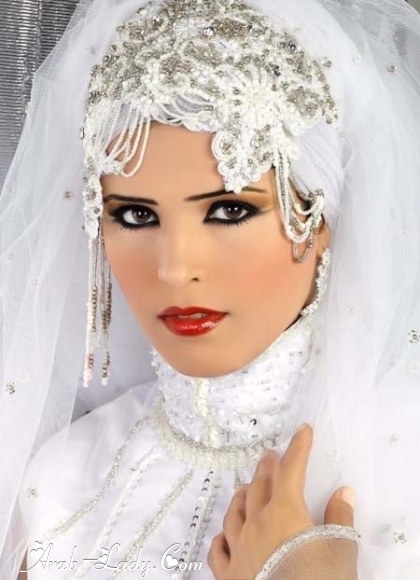 طرح ومكياج للعرائس المحجبات 