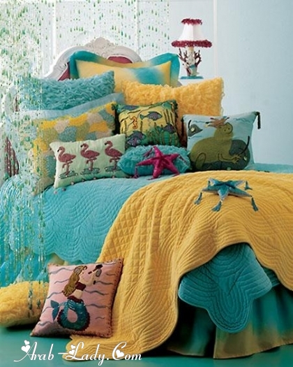 ملائات سرير ملونة لغرفة تضج بالحيوية والفرح