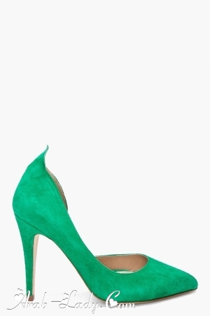 تشكيلة احذية فاتنة باللون الأخضر