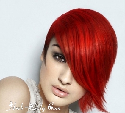 أنواع مميزة وعصرية لقصات الشعر باللون الأحمر
