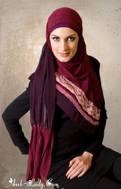بالصور :لفات حجاب أنيقة وبسيطة