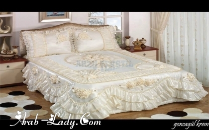 مفارش سرير غاية في الفخامة والجمال
