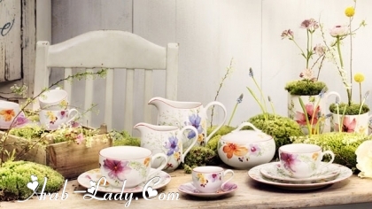 أطقم وإكسسوارات ربيعية فاخرة  ماركة Villeroy & Boch  لربيع ساحر علي مائدتك