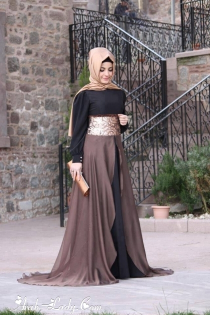 فساتين سهرة تركية للمحجبات موديلات 2016 فساتين سهرة تركية للمحجبات موديلات 2016