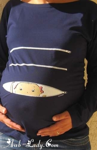 بالصور ... قمصان مميزة ومضحكة للمرأة حامل
