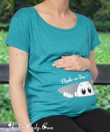 بالصور ... قمصان مميزة ومضحكة للمرأة حامل