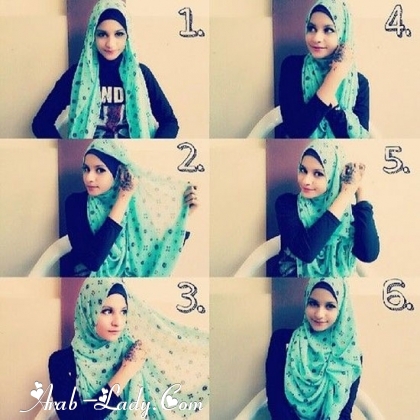 بالصور : 10 ربطات حجاب انيقة تعلميها بسهولة لجمالك