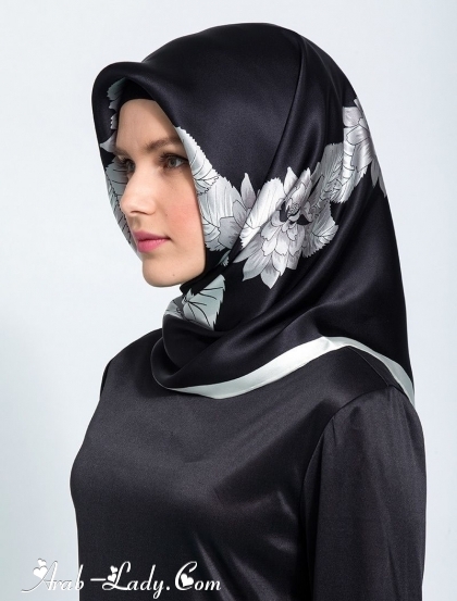 مجموعة جديدة من لفات الحجاب والعبايات المزخرفة 2015