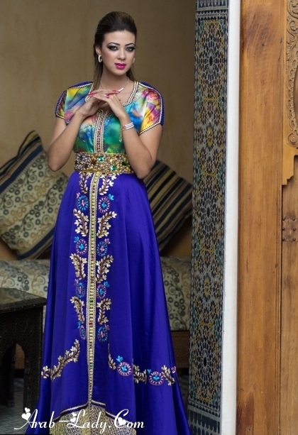 تشكيلة راقية من القفطان المغربي بألوان وقصات جميلة