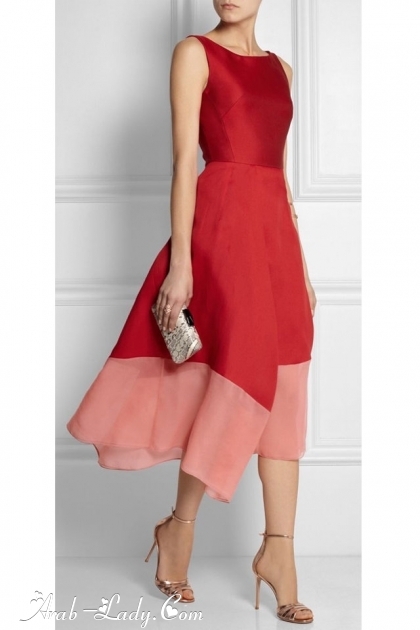 الأحمر يميز إطلالتك مع تصميم الفستان الصيفي الأنيق 