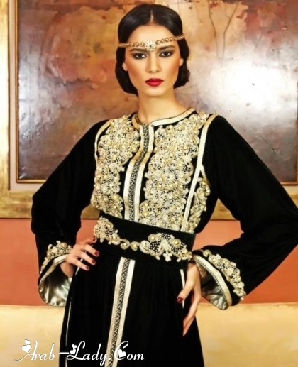 الأسود والذهبي أناقتك في القفطان المغربي الخريفي الأسود والذهبي أناقتك في القفطان المغربي الخريفي