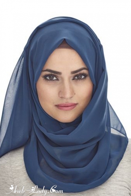اختاري لفة الحجاب المناسبة لك حسب شكل وجهك لتتألقي