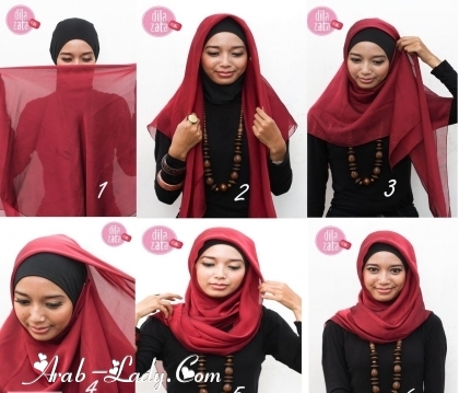 تعلمي كيفية لف الحجاب بطريقة عصرية لأناقة بارزة في شتاء 2017