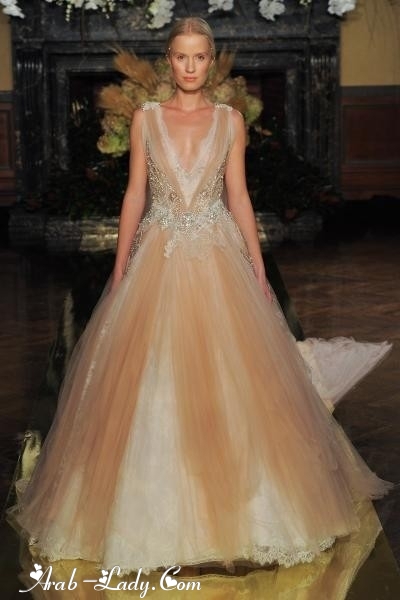 تنورة سندريلا أناقتك المثالية في فستان الزفاف لموسم ربيع 2017