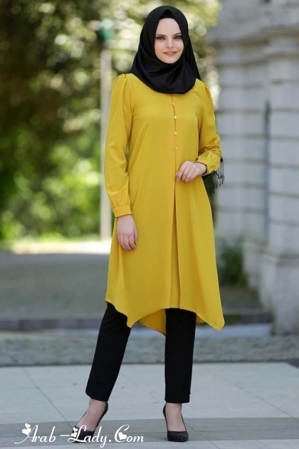 اختاري إحدى هذه القطع من اللون الأصفر لتتألقي بحجابك في ربيع 2017