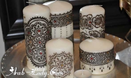 أختار اللمسة التقليدية لأمنح الشموع جمالية تجمع بين الأصالة والمعاصرة
