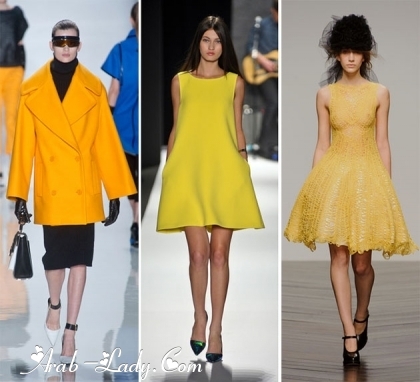 الأصفر جاذبية ساحرة تميز عروض أزياء الربيع لموسم 2017