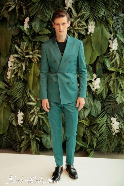 جمالية الأخضر تميز ملابس الرجال الخاصة بموسم ربيع 2017