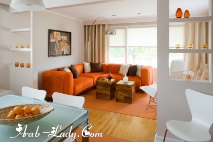 امنحي منزلك أناقة جذابة مع لمسة من الديكورات باللون البرتقالي الناعم