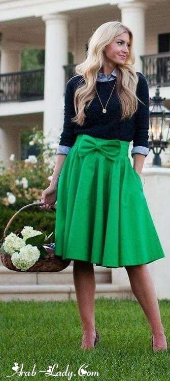 لمحبي اللون الأخضر.. إليك أجمل ما يمكن ارتدائه