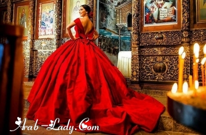 تألقي مع أجمل الفساتين الحمراء المنفوشة