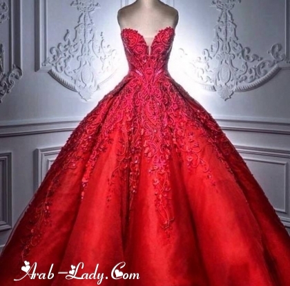 تألقي مع أجمل الفساتين الحمراء المنفوشة