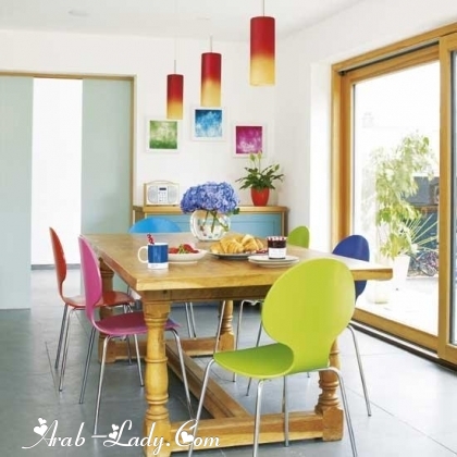 اجعلي غرفة الطعام مفعمة بالحيوية والنشاط باعتماد الألوان المنعشة