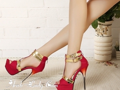 تشكيلة راقية من أحذية السهرة باللون الأحمر لموسم الصيف