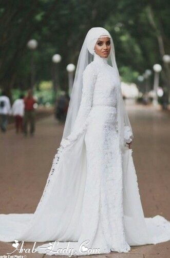 بالصور| فساتين زفاف للمحجبات موضة 2017