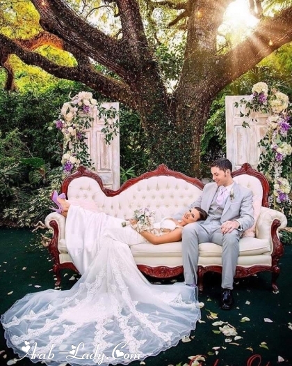 بالصور| فساتين زفاف مزيج من البهجة والرقي