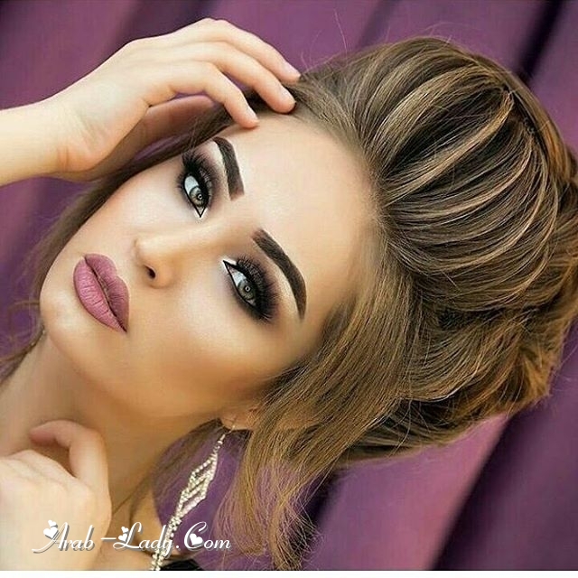 تسريحات و مكياج راقي لعروس مميزه و جميلة