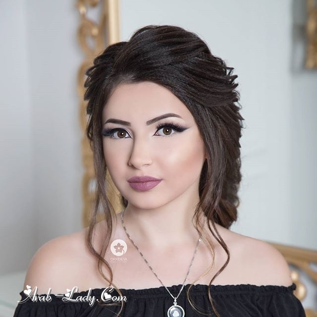 تسريحات و مكياج راقي لعروس مميزه و جميلة