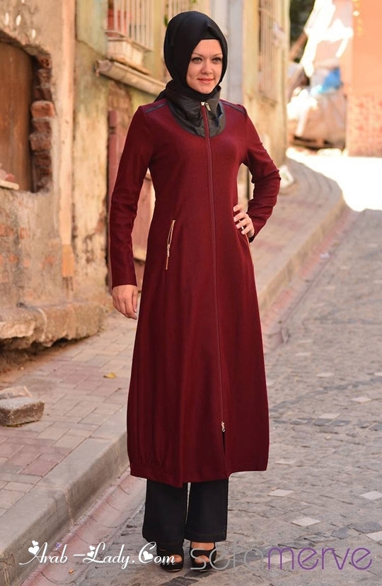 الفستان الصوفي أناقتك العصرية سيدتي المحجبة في شتاء 2018