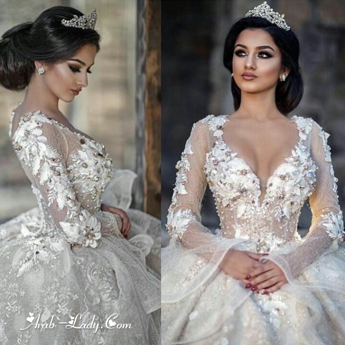 شاهدي.. فساتين زفاف مميزة لعروس شتاء 2018