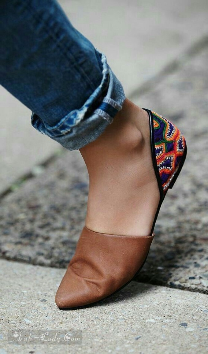 تشكيلة مميزة من أحدث احذية فلات النسائية