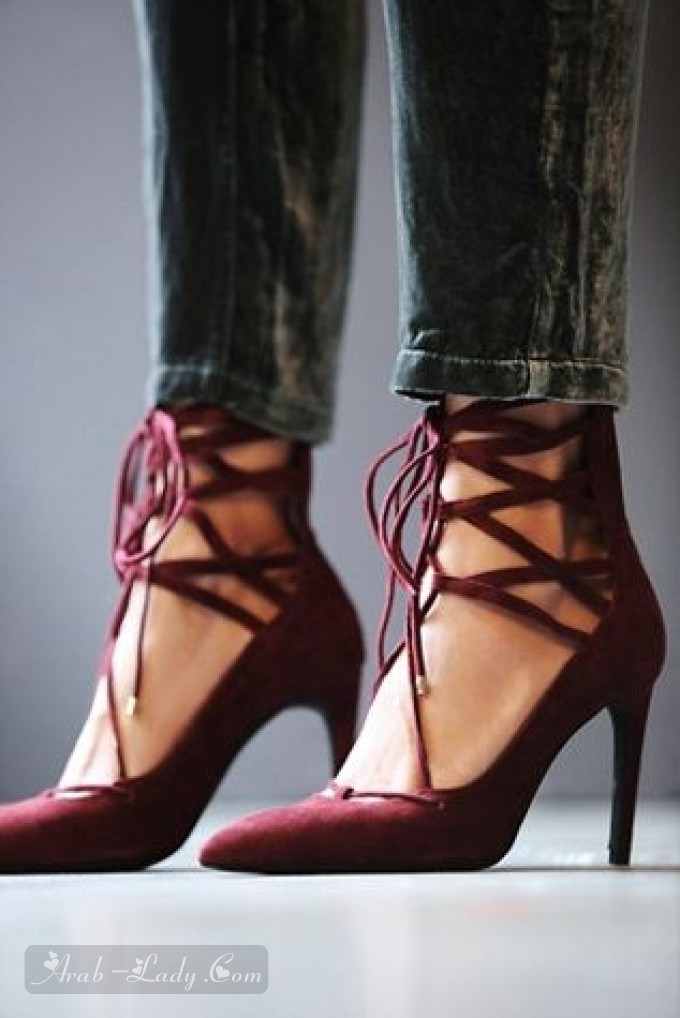 تميزي بأجمل الأحذية النسائية من المخمل