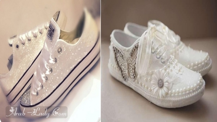 الأحذية الرياضية للعروس لإطلالة راقية ومريحة في ليلة العمر