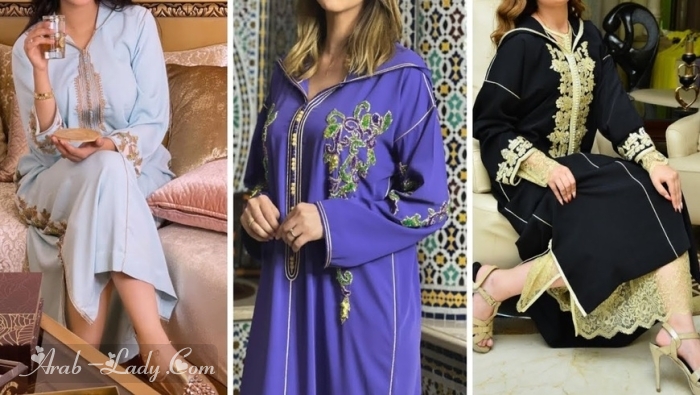 الجلابة المغربية الدافئة بتصاميم جديدة لكل أنثى ذواقة