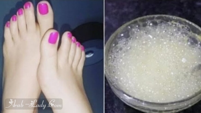 ماسك طبيعي سحري فعال في تبييض وتفتيح الرجلين وتنعيمها