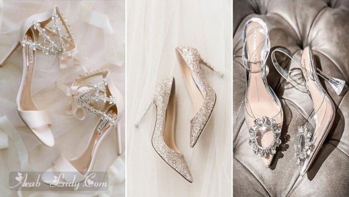 حذاء الكعب العالي للعروس جاذبية خاصة في ليلة العمر لتكوني أميرة